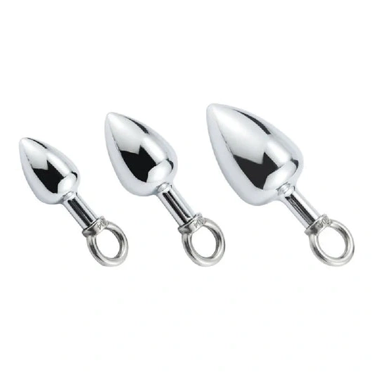 Stainless Anal Ring Cock 4663 DiscreetChoice Steel Hook Set with 1104